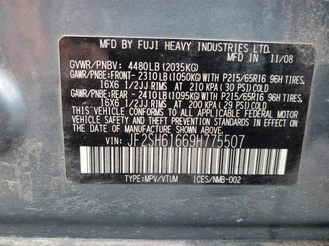 Photo 14 from auction – 2009 SUBARU FORESTER 2 with VIN JF2SH61669H775507