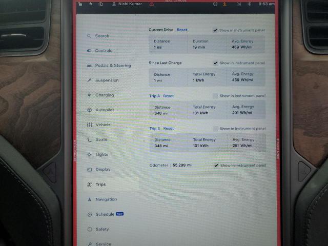 Photo 9 from auction – 2019 TESLA MODEL X with VIN 5YJXCBE29KF185701