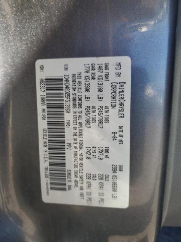 Photo 14 from auction – 2005 DODGE DURANGO SL with VIN 1D4HD48D25F513960