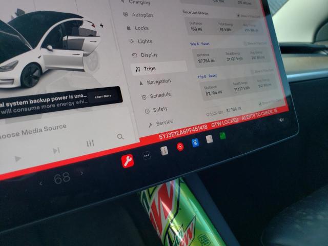 Photo 9 from auction – 2023 TESLA MODEL 3 with VIN 5YJ3E1EA6PF451418