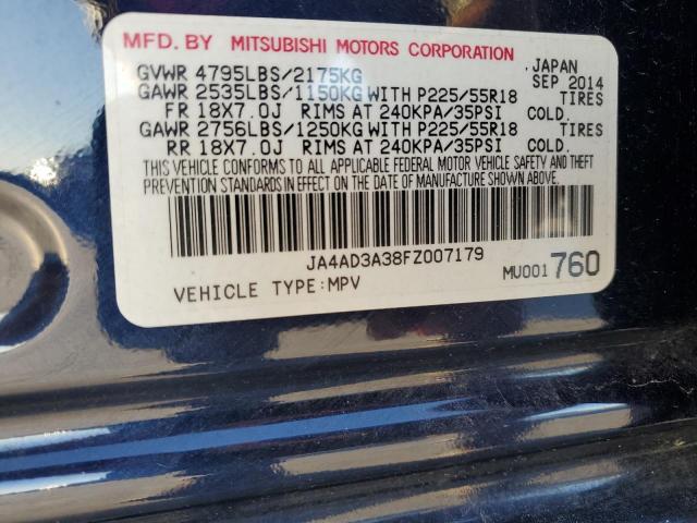 Photo 14 from auction – 2015 MITSUBISHI OUTLANDER with VIN JA4AD3A38FZ007179