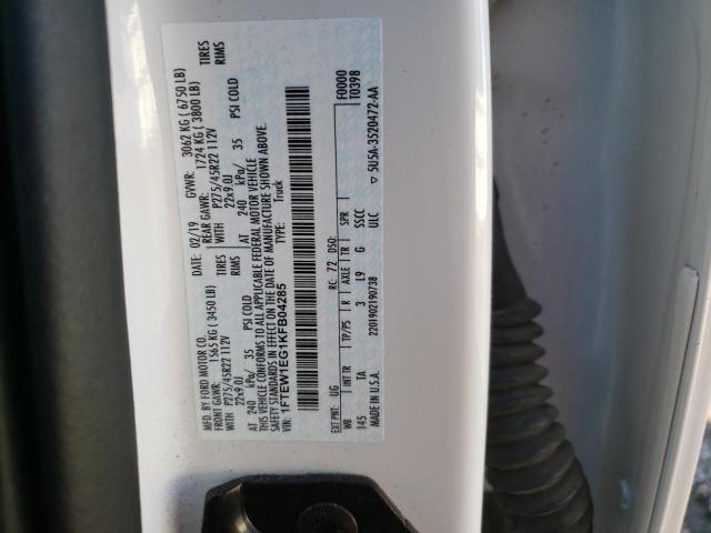 Photo 14 from auction – 2019 FORD F150 SUPER with VIN 1FTEW1EG1KFB04285