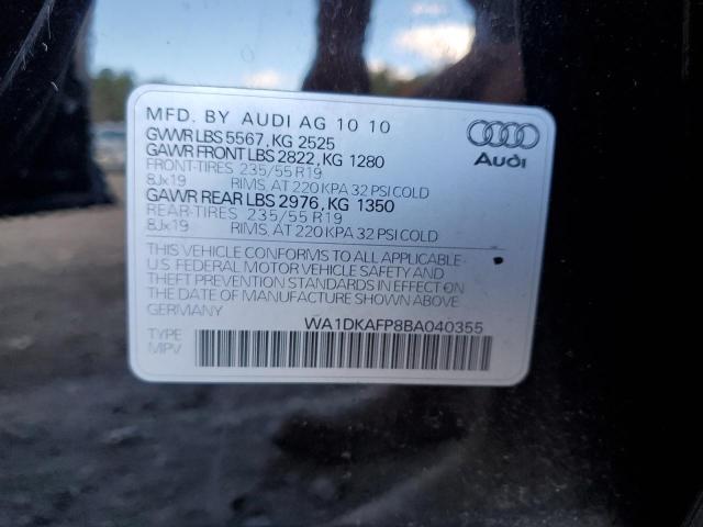 Photo 14 from auction – 2011 AUDI Q5 PREMIUM with VIN WA1DKAFP8BA040355