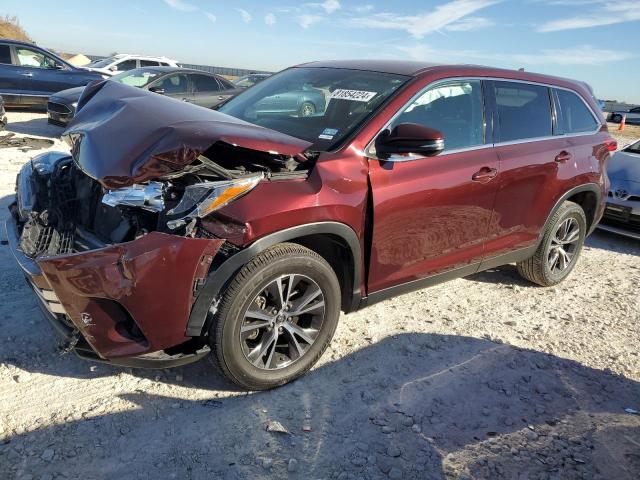 TOYOTA HIGHLANDER 2019 with VIN 5TDZZRFH0KS301172 - Photo from auction