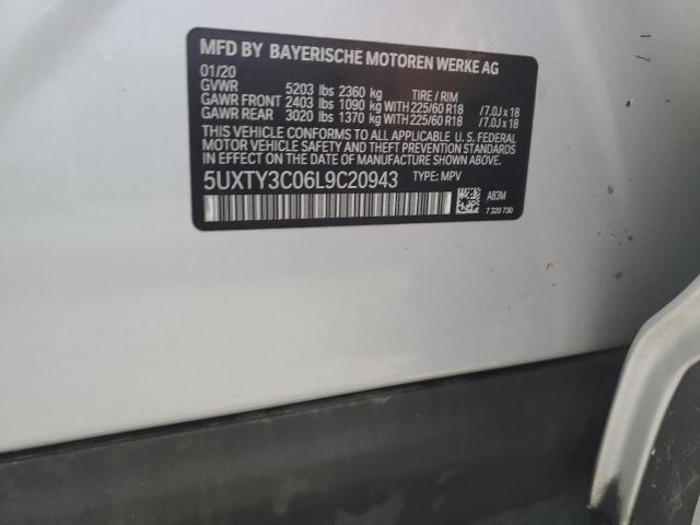Photo 14 from auction – 2020 BMW X3 SDRIVE3 with VIN 5UXTY3C06L9C20943