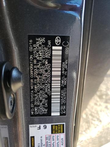 Photo 14 from auction – 2016 TOYOTA PRIUS with VIN JTDKARFU0G3009293