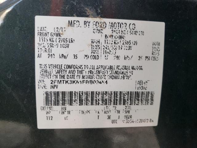 Photo 14 from auction – 2015 FORD EDGE TITAN with VIN 2FMTK3K81FBB09484