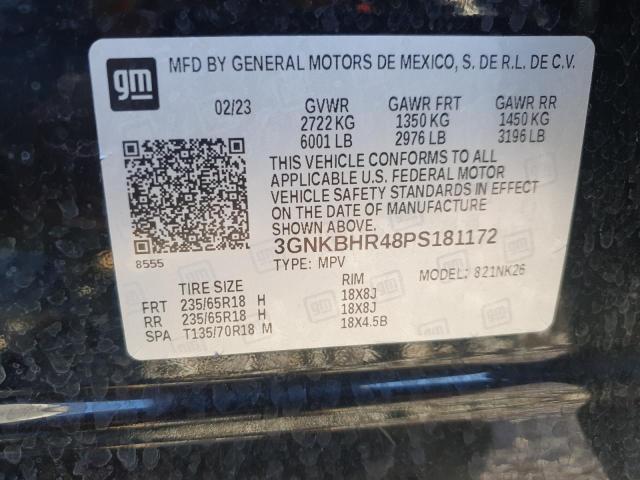 Photo 14 from auction – 2023 CHEVROLET BLAZER 2LT with VIN 3GNKBHR48PS181172