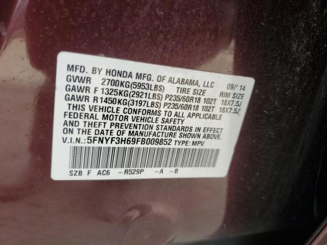 صورة رقم 14 من المزاد - 2015 HONDA PILOT EXL مع VIN 5FNYF3H69FB009852