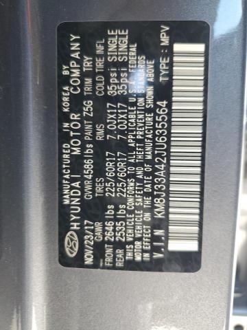 Photo 14 from auction – 2018 HYUNDAI TUCSON SEL with VIN KM8J33A42JU635564