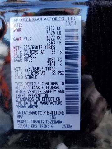 Photo 14 from auction – 2015 NISSAN ROGUE S with VIN 5N1AT2MV0FC784096
