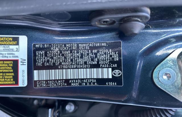 Photo 10 from auction – 2015 TOYOTA AVALON HYB with VIN 4T1BD1EB9FU045013
