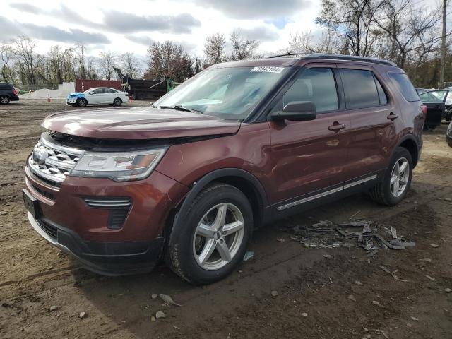 FORD EXPLORER X 2018 with VIN 1FM5K7DH7JGC42457 - Photo from auction