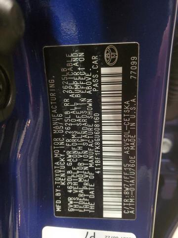 Photo 14 from auction – 2016 TOYOTA CAMRY SE A with VIN 4T1BF1FK8GU608160