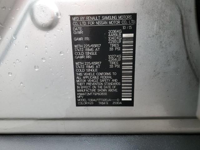 Photo 14 from auction – 2016 NISSAN ROGUE with VIN KNMAT2MT7GP608191