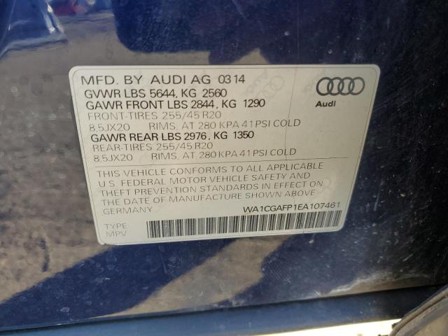 Photo 14 from auction – 2014 AUDI SQ5 PREMIU with VIN WA1CGAFP1EA107461