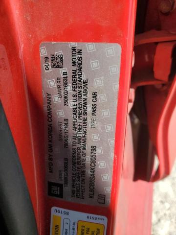 Photo 14 from auction – 2019 CHEVROLET SPARK LS with VIN KL8CB6SA4KC805798