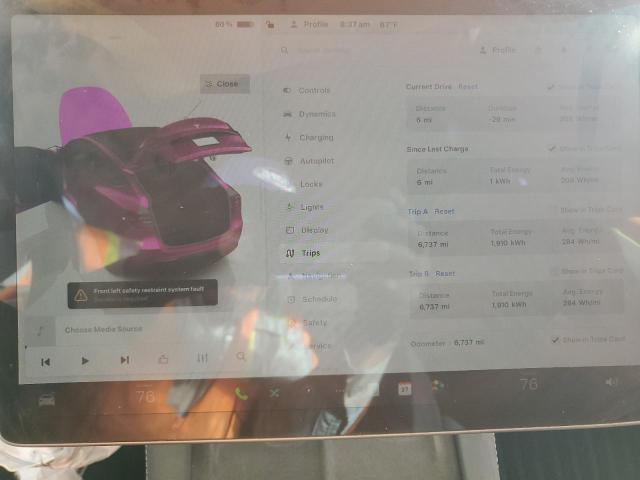 Photo 9 from auction – 2024 TESLA MODEL Y with VIN 7SAYGDEE0RA301201