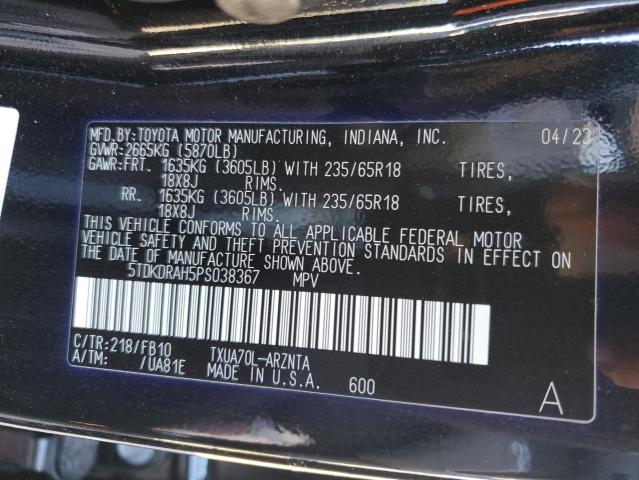 Photo 14 from auction – 2023 TOYOTA HIGHLANDER with VIN 5TDKDRAH5PS038367