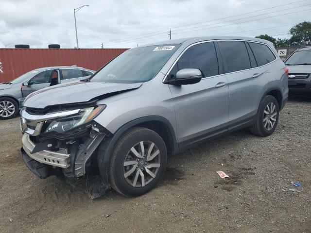 HONDA PILOT EX 2021 with VIN 5FNYF5H38MB029119 - Photo from auction