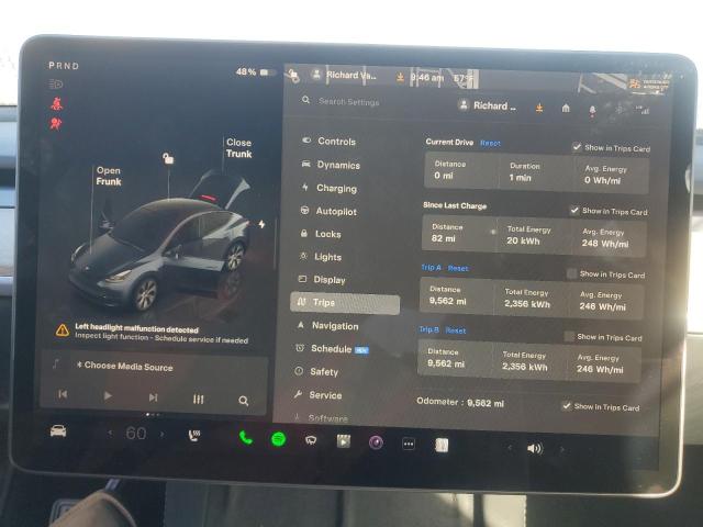 Photo 9 from auction – 2024 TESLA MODEL Y with VIN 7SAYGDEE6RA275641