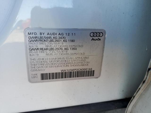 Photo 14 from auction – 2012 AUDI Q5 PREMIUM with VIN WA1LFAFP2CA066144