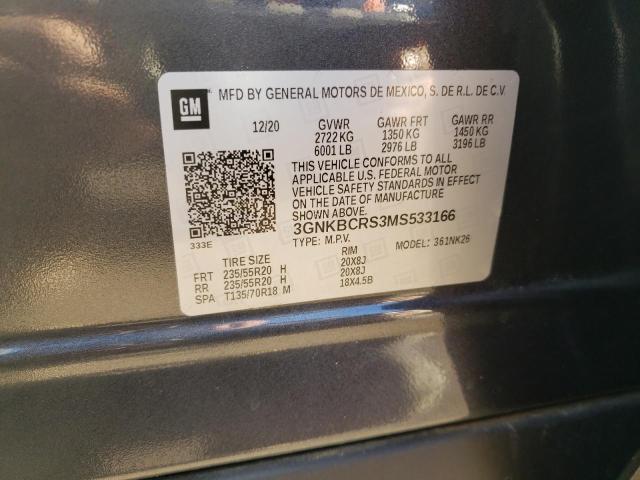 Photo 14 from auction – 2021 CHEVROLET BLAZER 2LT with VIN 3GNKBCRS3MS533166
