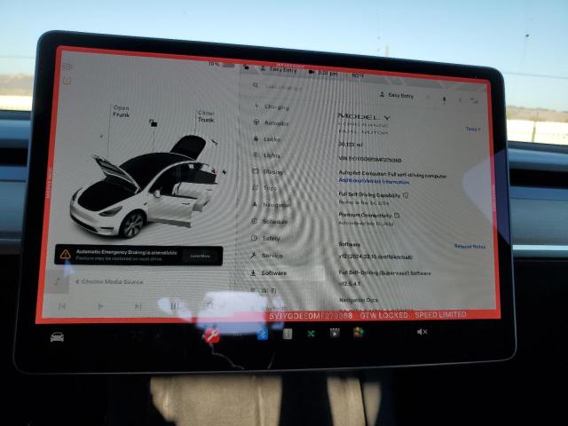 Photo 9 from auction – 2021 TESLA MODEL Y with VIN 5YJYGDEE0MF279368