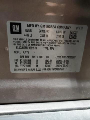 Photo 14 from auction – 2014 BUICK ENCORE PRE with VIN KL4CJHSB5EB661570