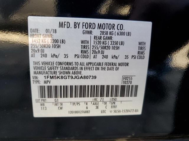 Photo 14 from auction – 2018 FORD EXPLORER S with VIN 1FM5K8GT9JGA80739