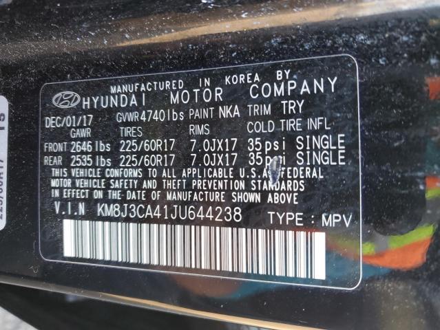 Photo 14 from auction – 2018 HYUNDAI TUCSON SEL with VIN KM8J3CA41JU644238