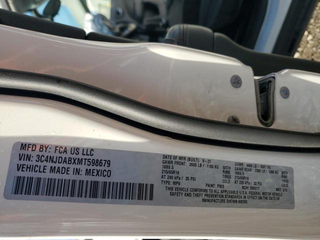 Photo 14 from auction – 2021 JEEP COMPASS SP with VIN 3C4NJDABXMT598679