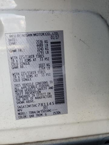 Photo 14 from auction – 2017 NISSAN ROGUE S with VIN 5N1AT2MT3HC781145