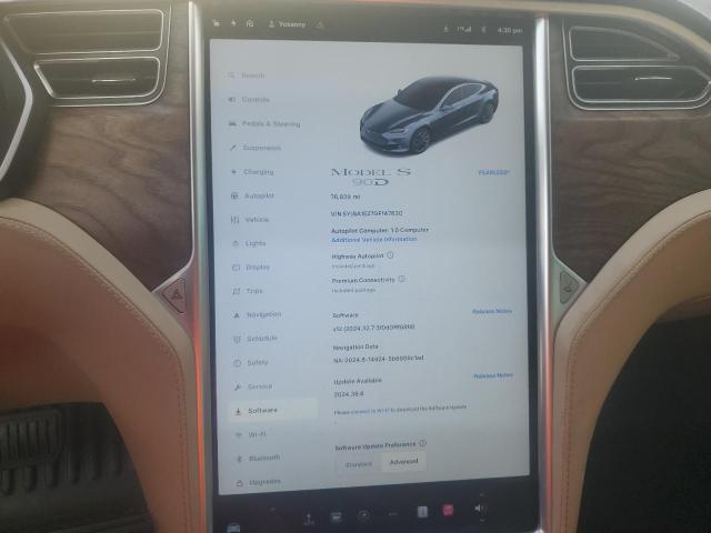 Photo 9 from auction – 2016 TESLA MODEL S with VIN 5YJSA1E27GF147630