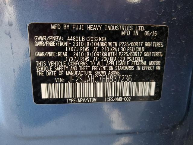 Photo 14 from auction – 2015 SUBARU FORESTER 2 with VIN JF2SJAHC7FH837236