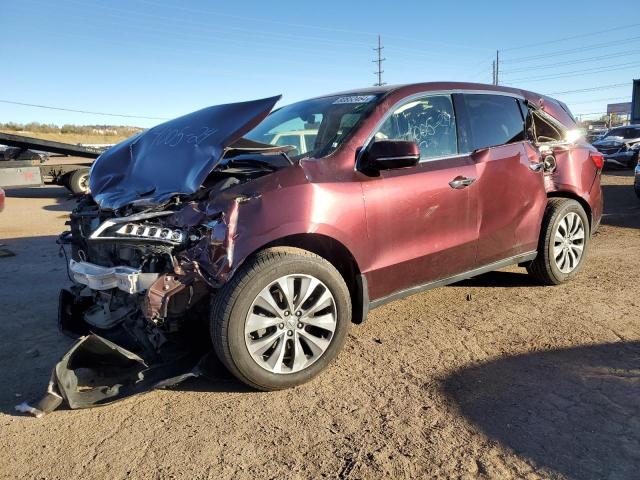 ACURA MDX TECHNO 2016 with VIN 5FRYD4H41GB029314 - Photo from auction