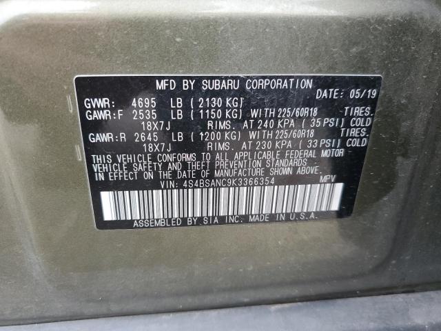 Photo 14 from auction – 2019 SUBARU OUTBACK 2. with VIN 4S4BSANC9K3366354