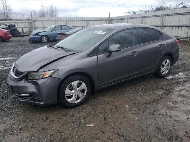 HONDA CIVIC LX 2013 with VIN 19XFB2F57DE201619 - Photo from auction