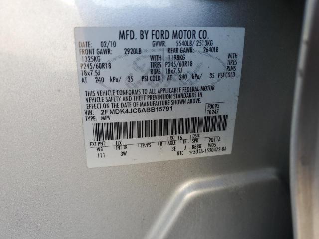 Photo 14 from auction – 2010 FORD EDGE SEL with VIN 2FMDK4JC6ABB15791