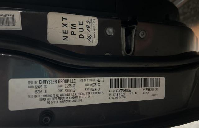 Photo 10 from auction – 2013 CHRYSLER 300C with VIN 2C3CCAET6DH650180
