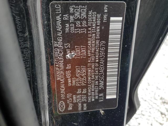 Photo 14 from auction – 2010 HYUNDAI SANTA FE G with VIN 5NMSG3ABXAH391679