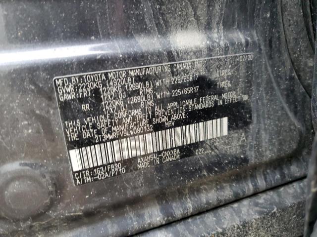 Photo 14 from auction – 2020 TOYOTA RAV4 LE with VIN 2T3MWRFV9LW080132