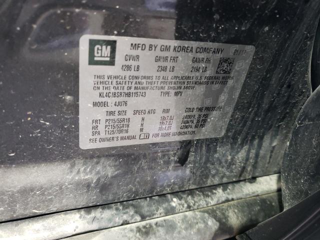 Photo 14 from auction – 2017 BUICK ENCORE PRE with VIN KL4CJBSB7HB115743