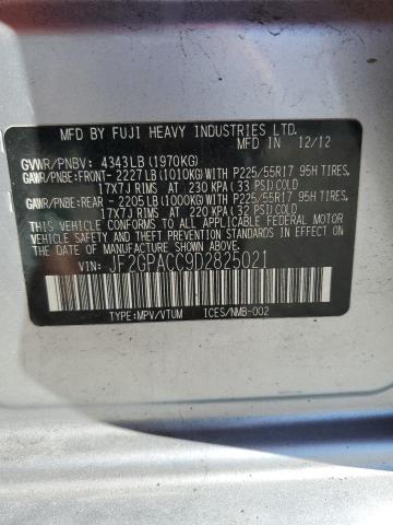 Photo 14 from auction – 2013 SUBARU XV CROSSTR with VIN JF2GPACC9D2825021