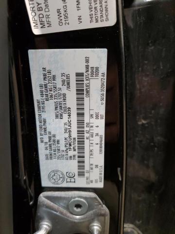 Photo 14 from auction – 2018 FORD ESCAPE SEL with VIN 1FMCU9H91JUC14039