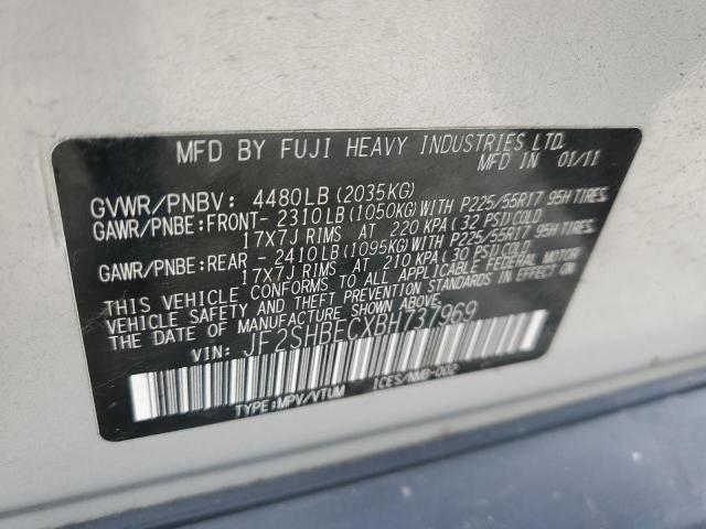 Photo 14 from auction – 2011 SUBARU FORESTER L with VIN JF2SHBECXBH737969