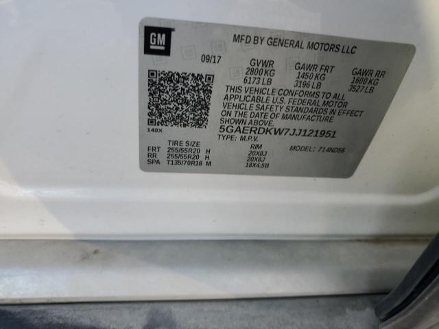 Photo 14 from auction – 2018 BUICK ENCLAVE AV with VIN 5GAERDKW7JJ121951