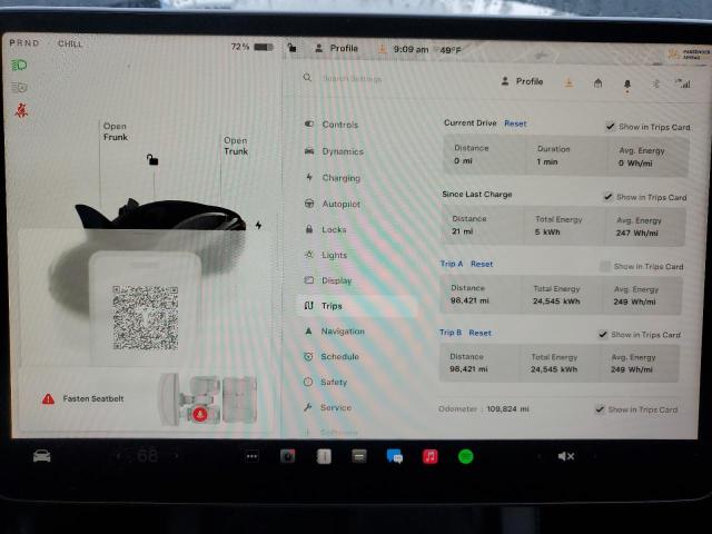 Photo 9 from auction – 2022 TESLA MODEL 3 with VIN 5YJ3E1EAXNF286602