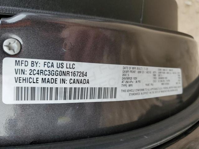 Photo 14 from auction – 2022 CHRYSLER PACIFICA L with VIN 2C4RC3GG0NR167264