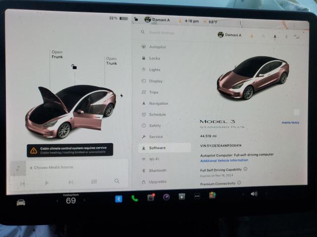 Photo 9 from auction – 2021 TESLA MODEL 3 with VIN 5YJ3E1EA4MF006414